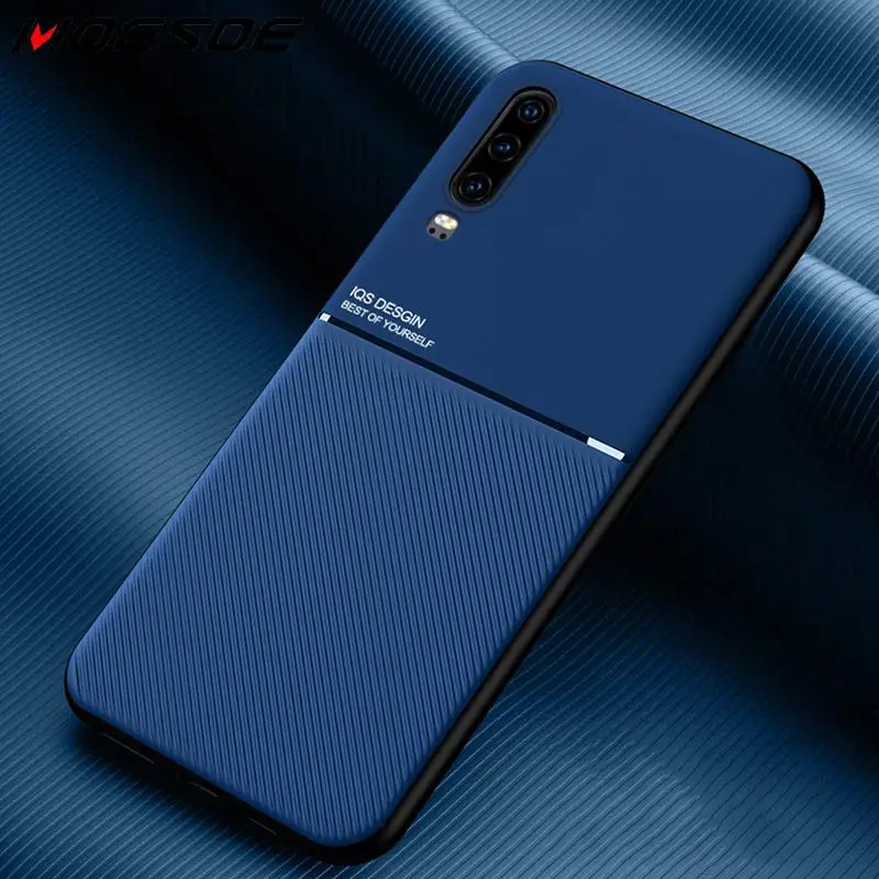 Матовый чехол с кожаной текстурой для Huawei P40 V30 Pro Nova 6 SE 5i 5T P30 P20 Mate 20 30 Lite Y9 Prime P Smart Z