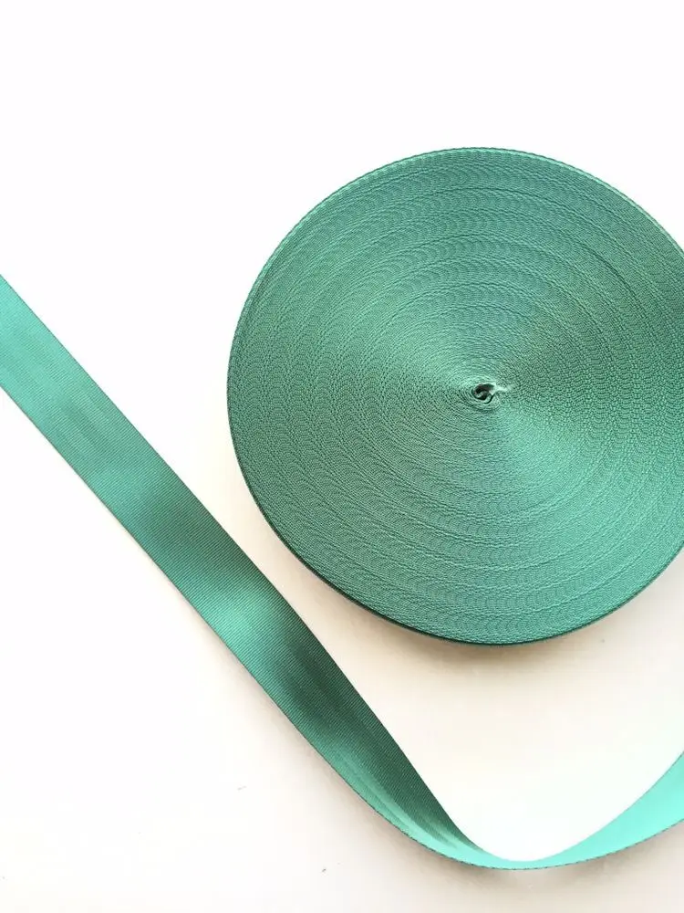 20 meters Roll Seat Belt Webbing GREEN Color 4.8cm Wide 5 Bars