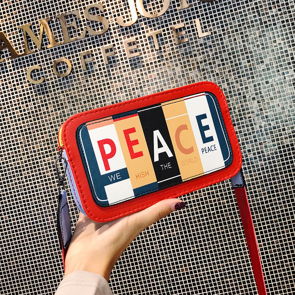 

2020 New Women Shoulder Bag Fashion Letters Printed Luxury Handbag High Quality Pu Leather Purse Crossbody Bag Female Clutch Bag