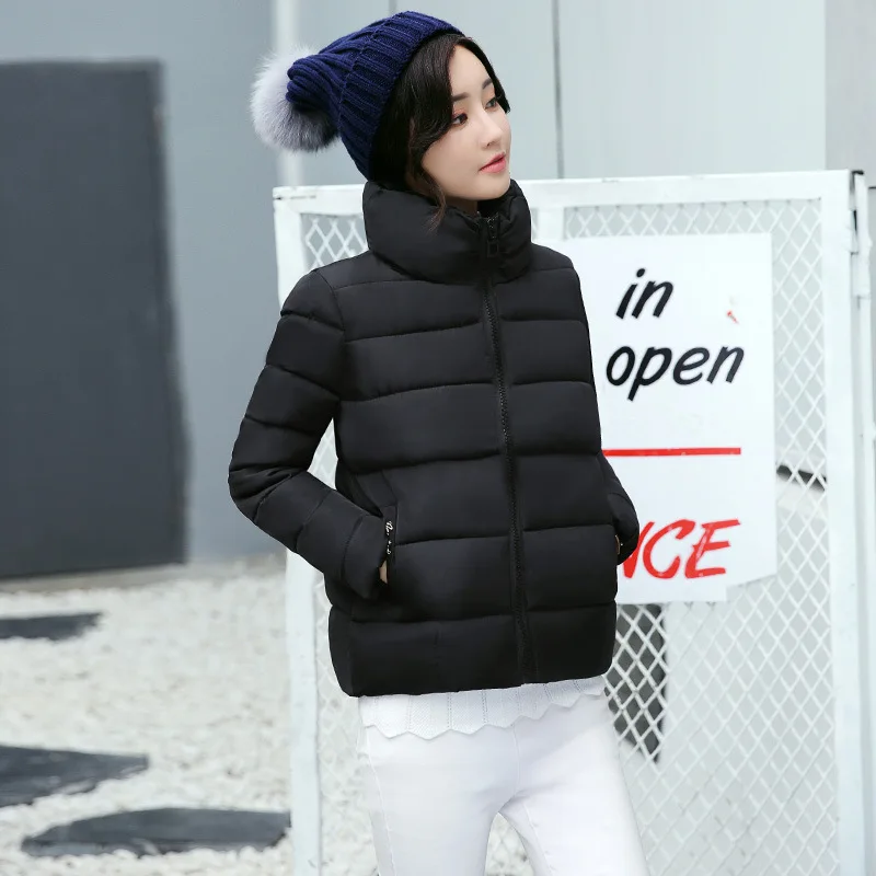 

2019 Winter down Jacket Cotton-padded Clothes Women's Short Cotton Overcoat Korean-style Small Cotton-Padded Jacket Thick down C