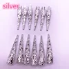 30pcs / Lot 42 X8mm Alloy Caps Bead Hollow Out Flower Bugle Filigree Bead End Cap Cone Jewelry Making Components Finder ► Photo 2/6