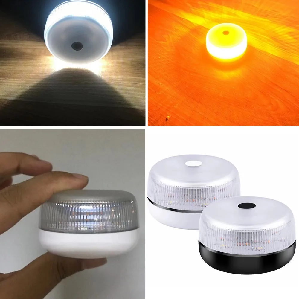 

New LED Car Emergency Light V16 Car Emergency Beacon Light Rechargeable Flashlight Magnetic Induction Strobe Light
