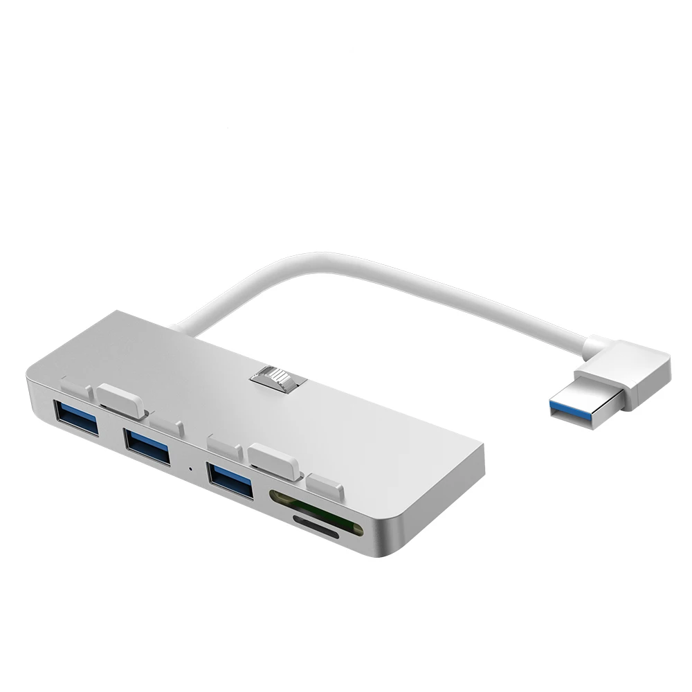 Ультратонкий usb хаб кардридер Премиум алюминиевый 3 портовый концентратор USB 0 SD/TF