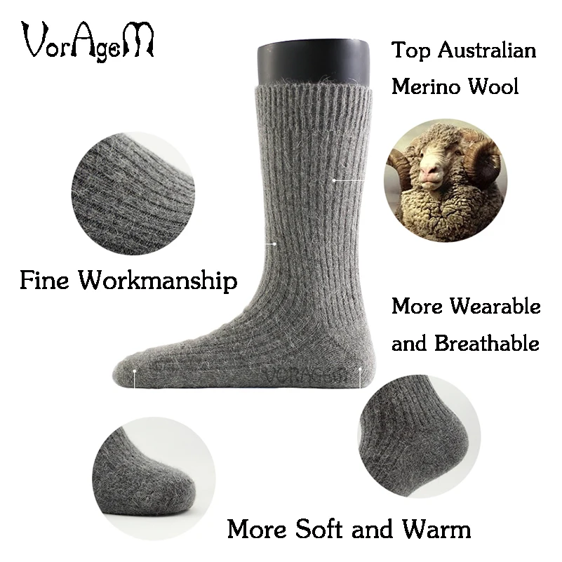 Colorful Women's Super Thick Merino Wool Socks  High Quality Winter Socks Wool Women Soild Color Warm Wool Socks Gift 3pair=1lot