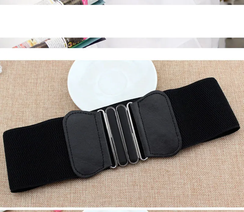 Faja ancha elástica con hebilla de Metal para mujer, cinturón de diseñador,  decoración de vestido, cinturones de lujo de alta calidad, blanco, rojo y  negro - AliExpress