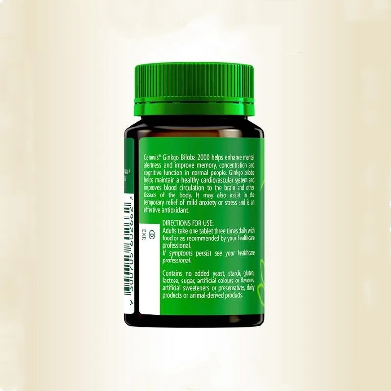 

Natural Ginkgo Biloba extractive,Improve memory,Enhance brain & Heart Power,100pcs