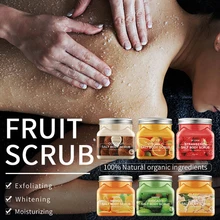 Body Scrub Exfoliating Scrub Remove Acne Fruit 510g Exfoliating Body Wash Body Cleansing Nourishes The Skin 2pcs