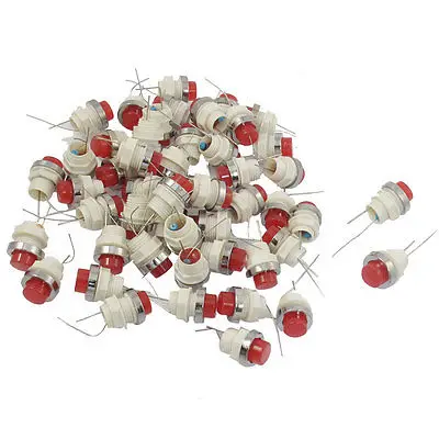 

50 x DC 24V 10mm Red Flat Head LED Power Signal Indicator Pilot Light AD11-10/21