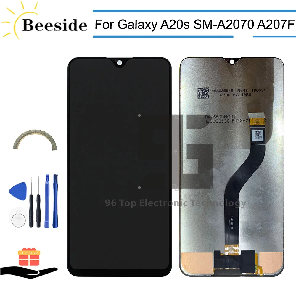 

AA+ Original LCD 6.4'' For Samsung Galaxy A20s A2070 A207F SM-A2070 A207F LCD Display Touch Screen Digitizer Assembly Replace