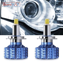 BraveWAY 360 Lighting Low Beam H1 LED H7 H11 HB3/9005 HB4/9006 LED Headlight with Lens LED Canbus Car Light Bulbs for Projector