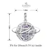 EUDORA 20mm Unique Crystal Cage Harmony Ball Musical Pendant Angel Caller Necklace with Infinite knot For Pregnancy Jewelry K363 2