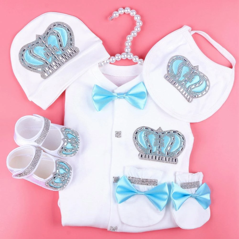 white newborn baby clothes