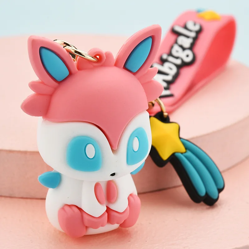 Брелок с покемоном Пикачу Eevee сильвеон Umbreon мультяшная фигурка брелоки для детей
