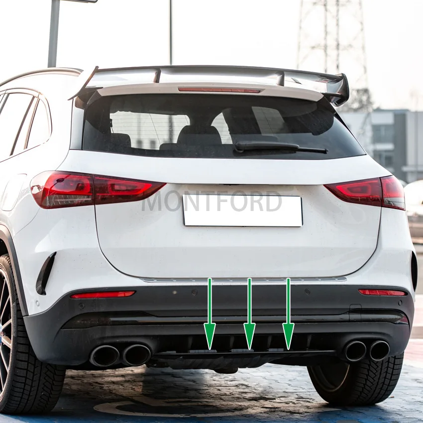 

Глянцевый черный разветвитель спойлера для автомобилей Mercedes Benz GLA H247 AMG Line 2020 +