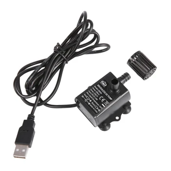

1PC DC 5V 2.4W Ultra-Quiet Submersible Water Fountain Brushless Motor Pump Filter Fish Pond Aquarium Water Pump Tank Dropship