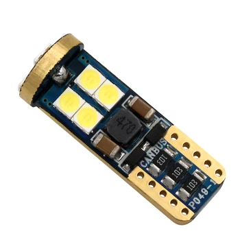 

1pc T10 LED W5W 3030 12 LED Interior Light T10 Car Led 12v canbus Error free reading light Clearance light truck lamp
