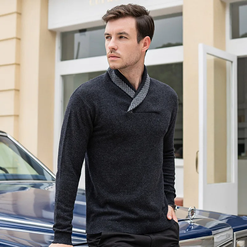 100 Wool Sweaters In Autumn and Winter Ugly Christmas Sweater Men Men Sweater Cashmere Sweater Men 1