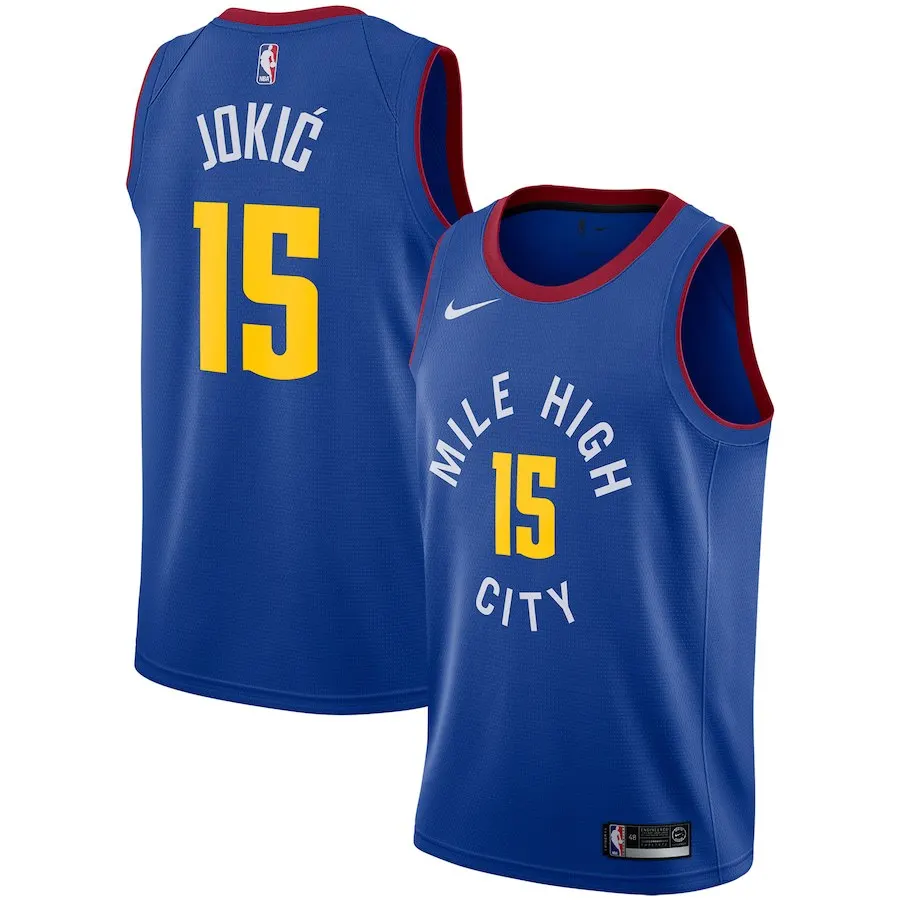 A+++ Качественная мужская одежда для взрослых#15 Nikola Jokic Jersey Denver - Цвет: for men