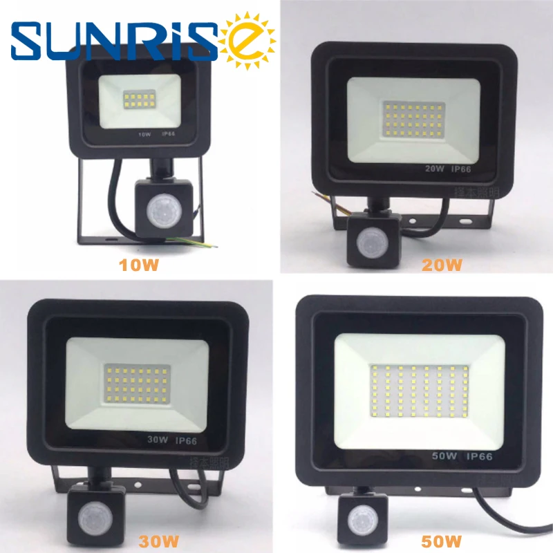 

LED Flood light 10W 20W 30W 50W 100W IP66 waterproof Landscape outdoor housing garden Lighting Reflector project floodlight