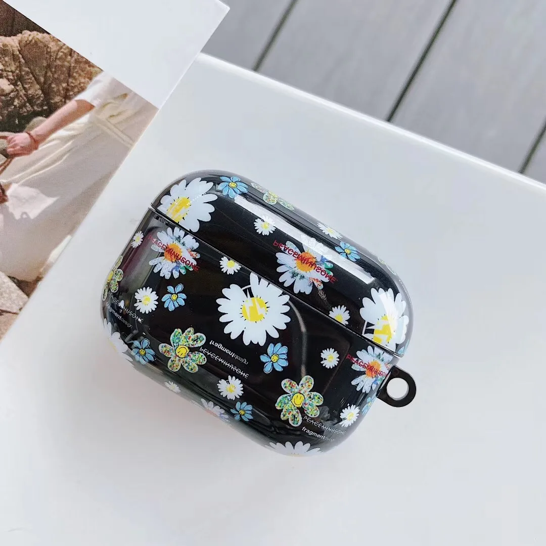 Роскошный бренд G dragon peaceminusone x фрагмент чехол с маргаритками для Airpods 1 2 3 pro Беспроводная bluetooth гарнитура чехол для наушников