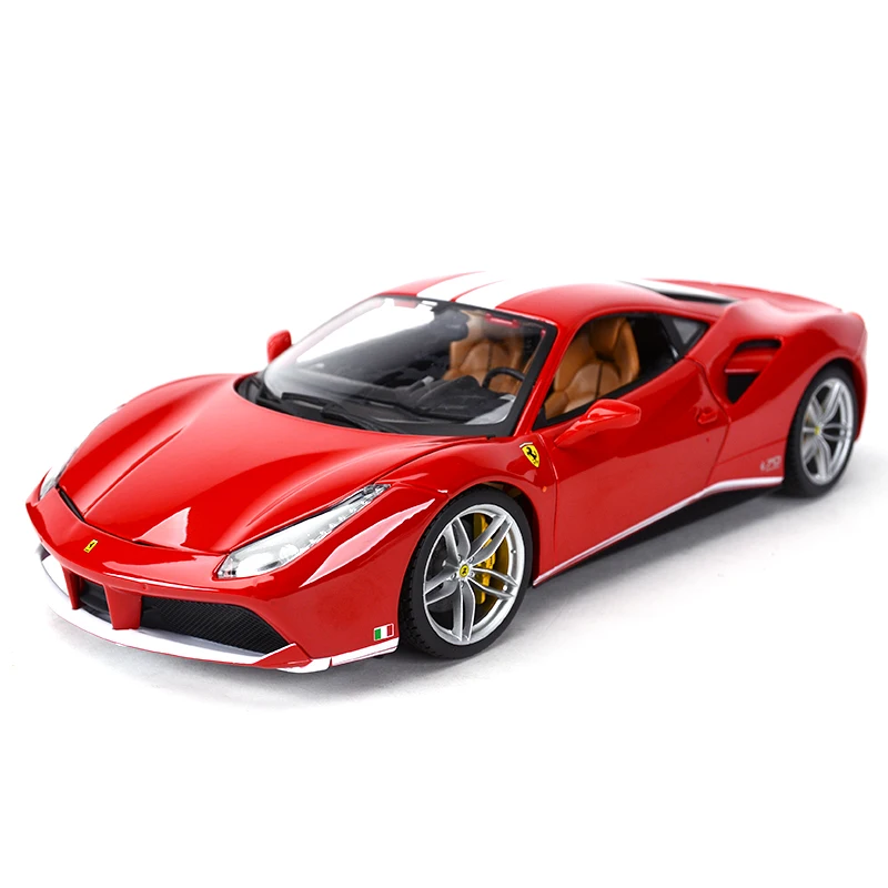 Bburago 1:18 488 GTB 70th Юбилейная коллекция спортивный автомобиль статическое