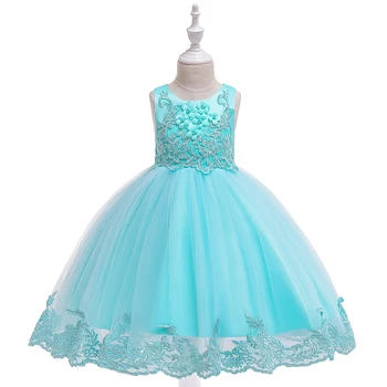 

Applique Lace Girl Dress Party Girl Summer Dresses Birthday Princess Wedding Bridesmaid Baby Dresses Vestidos 3-10 Years