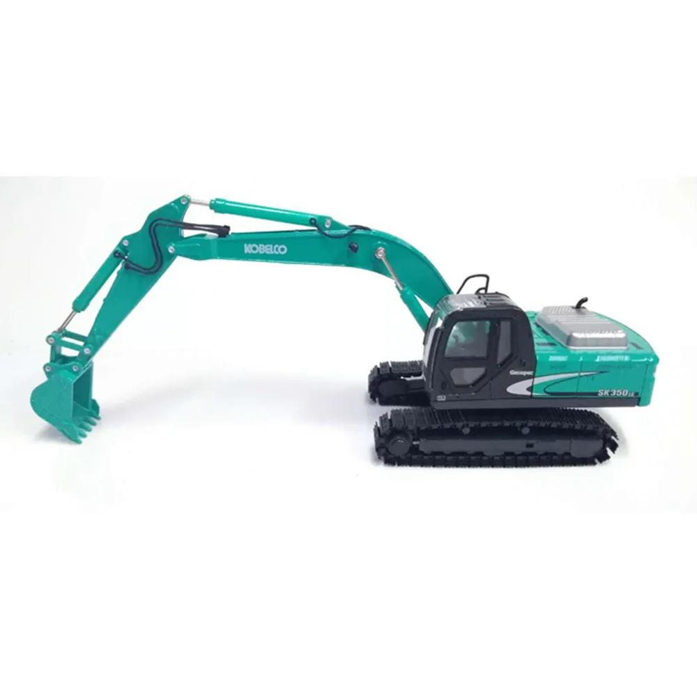 Авторизованный аутентичный литой 1/50 KOBELCO SK350 LC-8 гидравлический экскаватор модель для детей Рождественский подарок, коллекция - Цвет: Blue