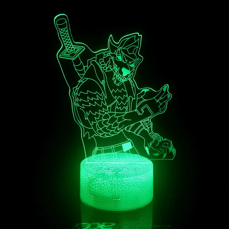 Battle Royale Remote Control 3D Table Lamp Sleep Light Nightlight Projection Lamp Children Gifts