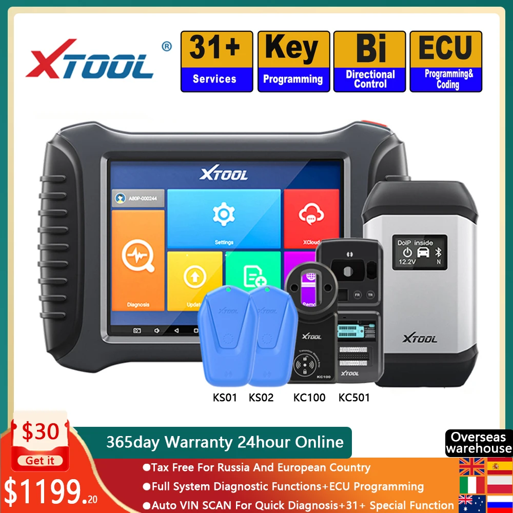 Профессиональный Автомобильный сканер XTOOL A80PRO kc501 ks01 ks02 двунаправленный