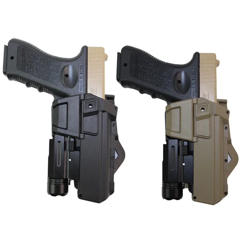 Тактический Подвижный чехол для пистолета Glock 17 22 страйкбола с фонариком