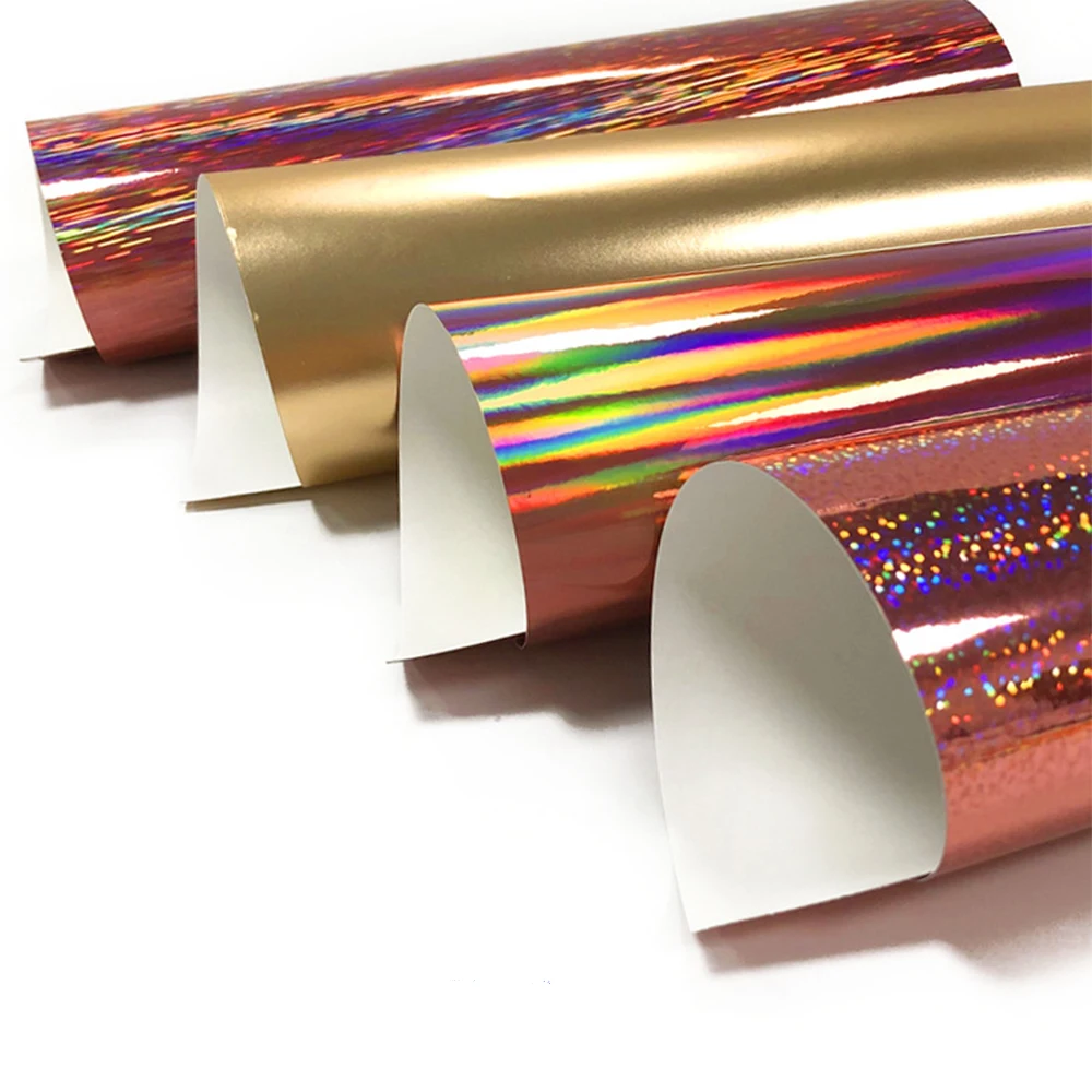 

Brushed Laser Symphony Self Adhesive Permanent Vinyl Colorful Design Lettering Film Cup Glass Decal Sticker Xmas Card Vinyl DIY