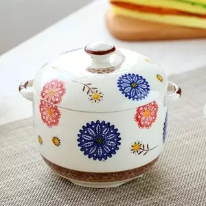 Керамическая кастрюля для супа керамическая плита кухонный горшок Горячая кастрюля кастрюли и сковородки набор Hogar Cocina кухонная посуда плита - Цвет: 1000ML