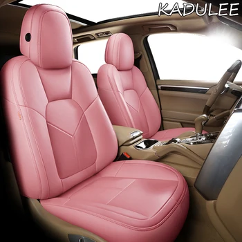

KADULEE Custom real leather car seat cover for Volkswagen vw Beetle Touareg Tiguan Phaeton EOS Scirocco R36 Multivan car seat