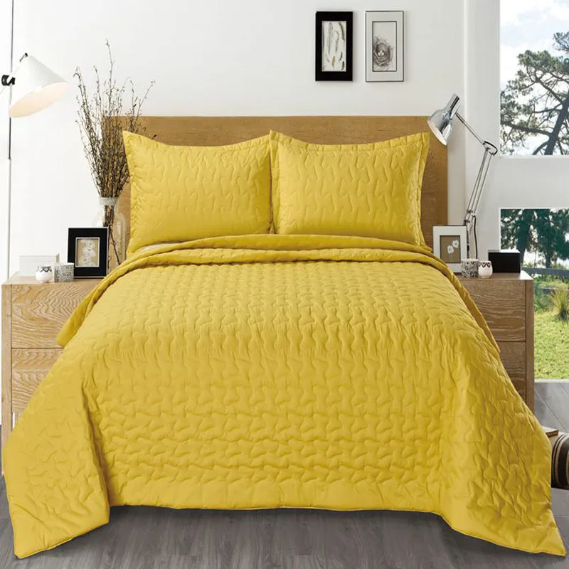 YELLOW PHUWONDA постельное белье для дома, хлопковое стеганое покрывало, одеяло, покрывало - Цвет: YELLOW