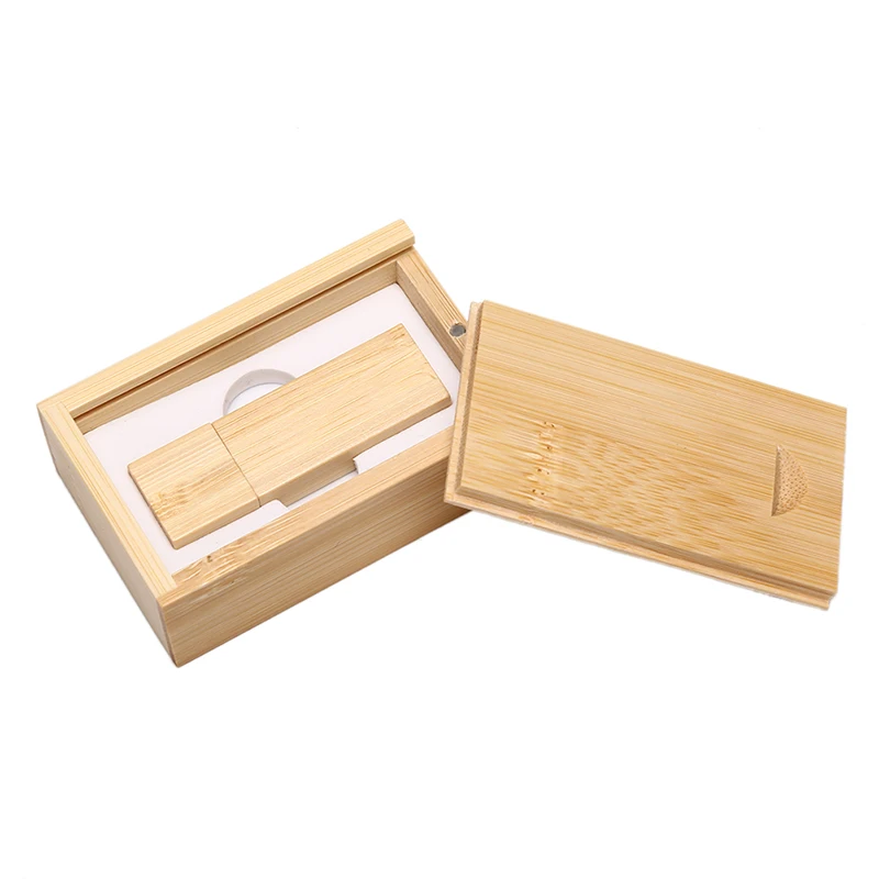 Bamboo usb box Высокоскоростной USB 3,0 деревянный Usb+ Подарочная коробка Usb флэш-накопитель Флешка 8 Гб U диск карта памяти - Цвет: Bamboo usb box