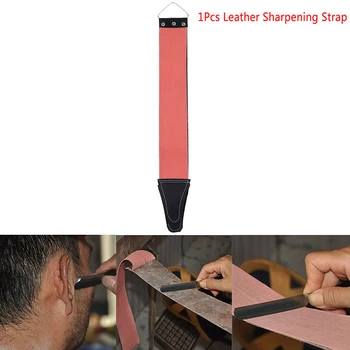 

1pc Double Side Canvas Leather Sharpening Strop For Barber Open Straight Shave Razor Sharpening Strap Tool Available