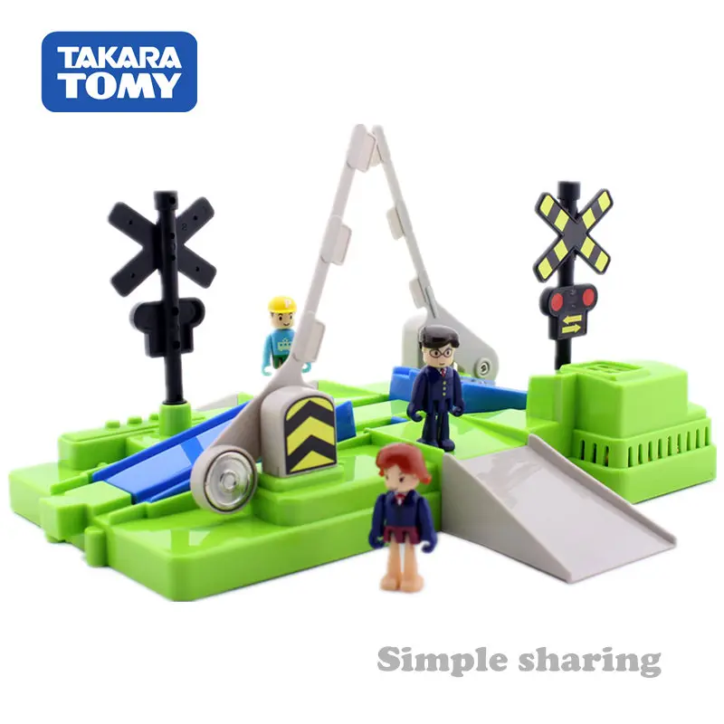 Takara Tomy tomica Plarail модель поезда комплект аксессуаров железнодорожное пересечение набор литье под давлением Обучающие игрушки забавные Волшебные Детские безделушки