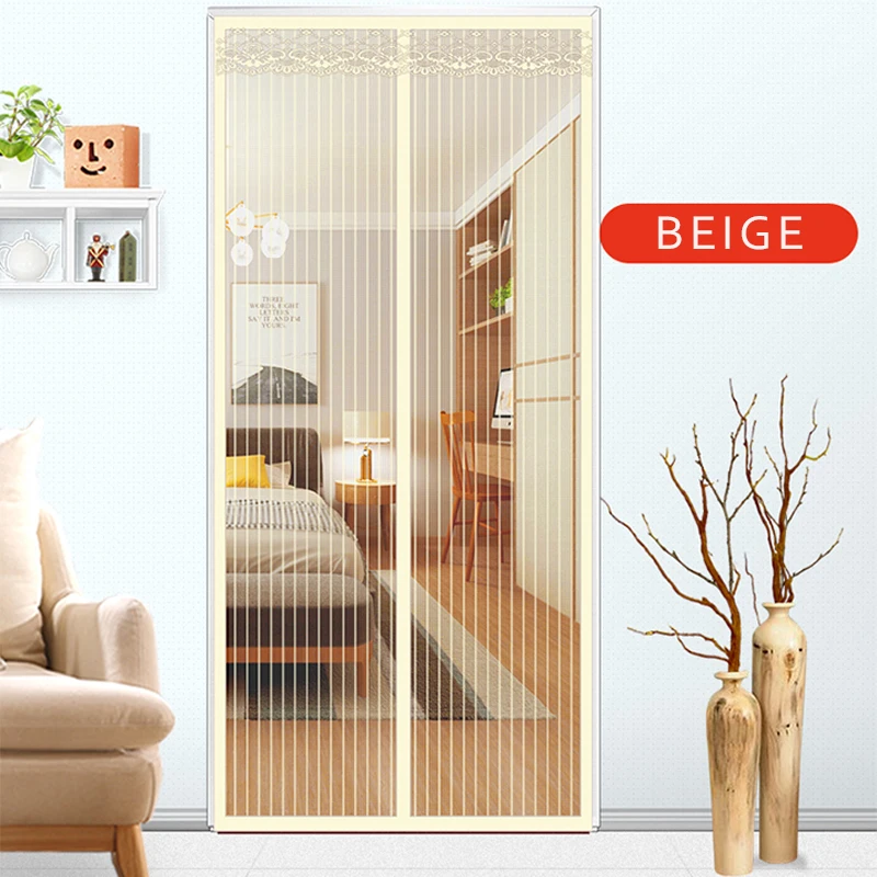 

5 Colors Magnetion Anti-Mosquito Insect Net Curtains Tulle Door Screen Magnetic Moustiquaire Porte Screen Door Mesh