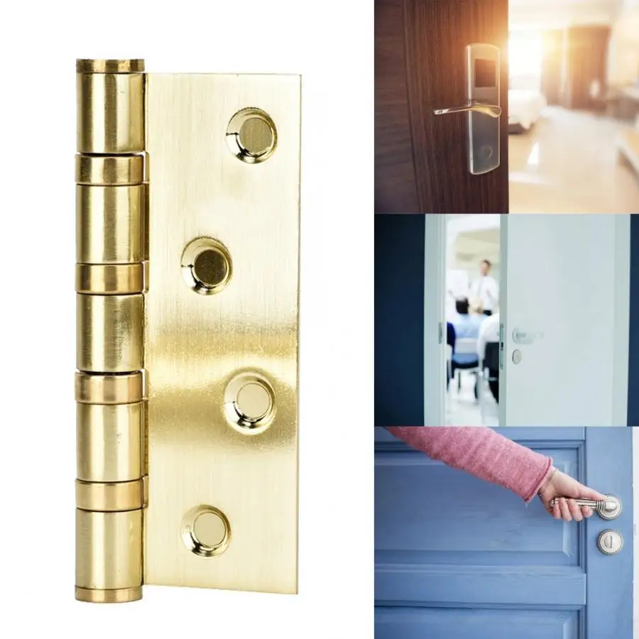 

2Pcs/set Bearing Hinge Thickening Polished Stainless Steel Door Hinge for Interior Door hinges antique