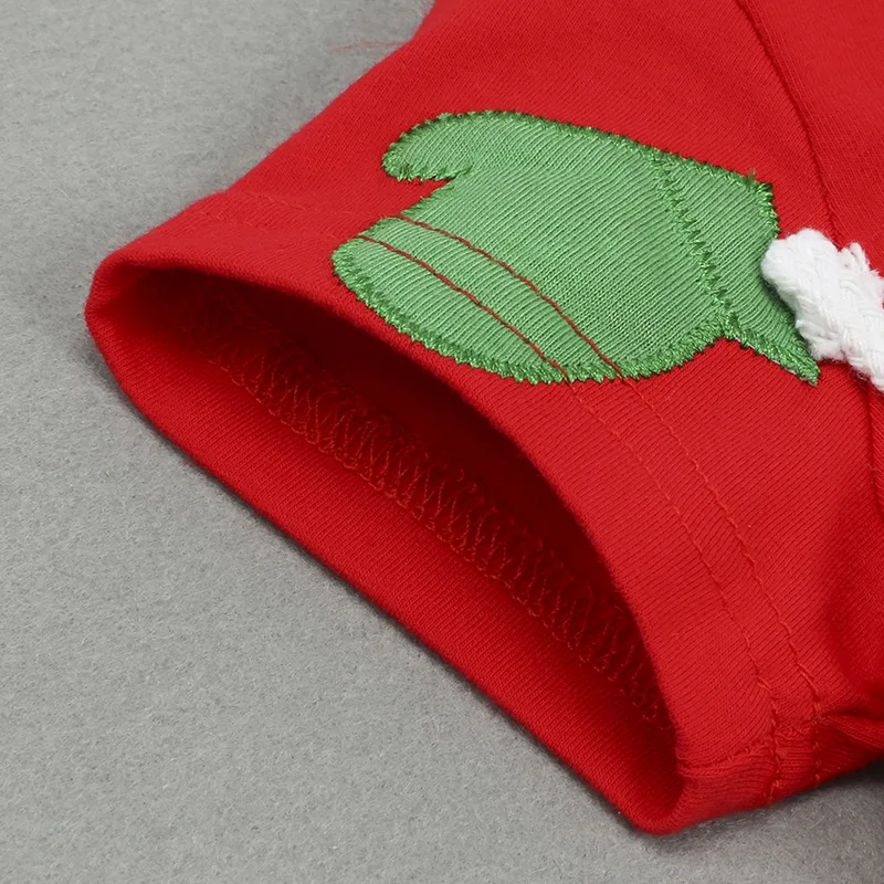 Детский Стильный комбинезон из хлопка с короткими рукавами; классическая Рождественская одежда для маленьких мальчиков и девочек; комбинезоны для малышей