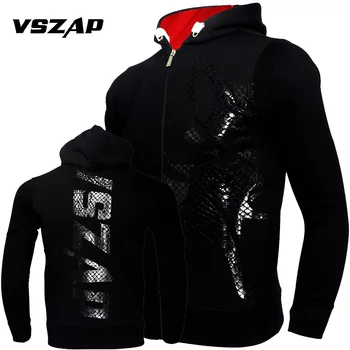 

VSZAP 2019 Men New Sweatshirt Men Sports Fitness Fighting Jacket Hoodie MMA Jogging Boxing Martial Arts Wind Hoodies Cotton