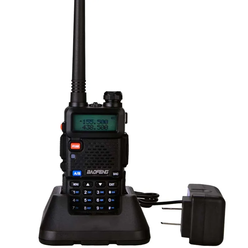 Baofeng Ultraviolet-5R Interphone UV двухдиапазонный UHF, VHF портативное переговорное устройство Любительская Беспроводная рация