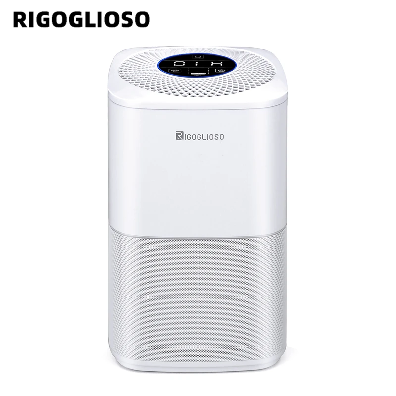 RIGOGLIOSO air cleaner Multi Layer Filtration and Purification Technology True HEPA carbon filter 110-240V General Air Purifier