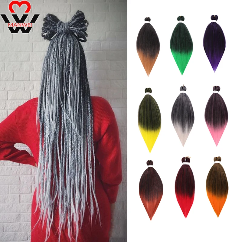 

MANWEI EZ Braids Low Temperature Synthetic Fiber Braiding Hair Crochet Braids Hair Extensions African Jumbo Easy Braids