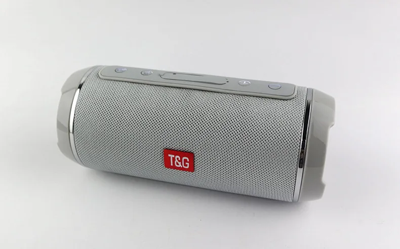 10 Вт беспроводной Bluetooth динамик водонепроницаемый Саундбар с сабвуфером портативный динамик с микрофоном бас FM Радио MP3 usb музыка бумбокс - Цвет: Grey