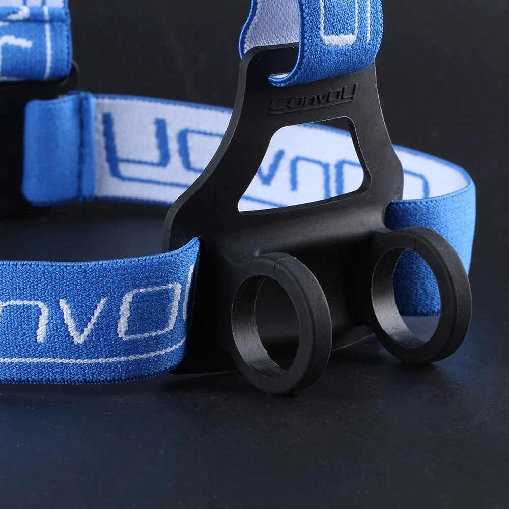 Flashlight Head Strap Convoy Head Belt 18650 Headband Mount Holder for H1 H2 H3 Torch Headlamp for Headlight Diameter 22-35mm