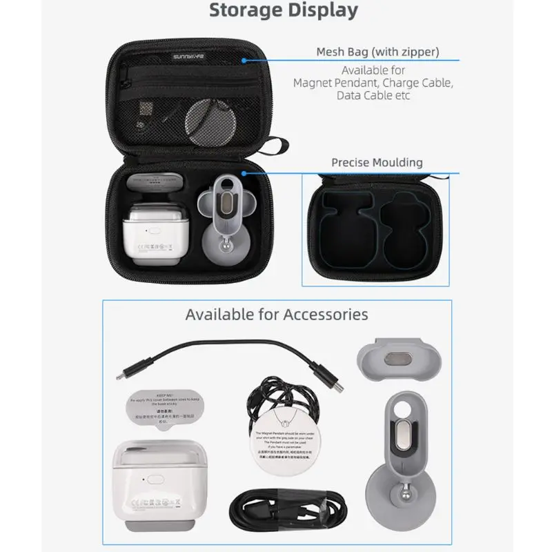 Portable Hard EVA Carrying Case Anti-scratch Storage Bag Box for Insta360 GO Action Camera Accessory