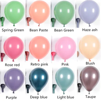 

20pcs 10inch Retro Olive green Bean paste Dusty Pink Rose Gold color Latex Balloon DIY Birthday Party Wedding Baby Shower Decora