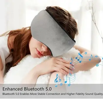 

Wireless Smart Earphones Sleeping Eye Mask Music player / Sports headband Travel Headset Speakers Built-in Speakers Mic