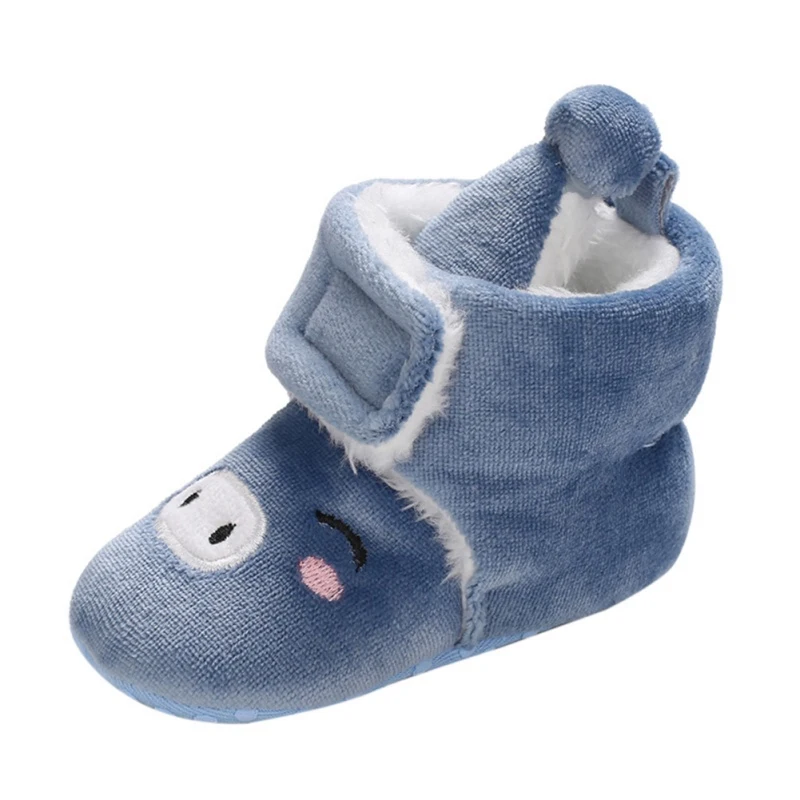 

Newborn Baby Boys Girls First Walkers Unisex Cozie Faux Fleece Bootie Winter Warm Infant Toddler Crib Shoes Classic Floor 0-18M